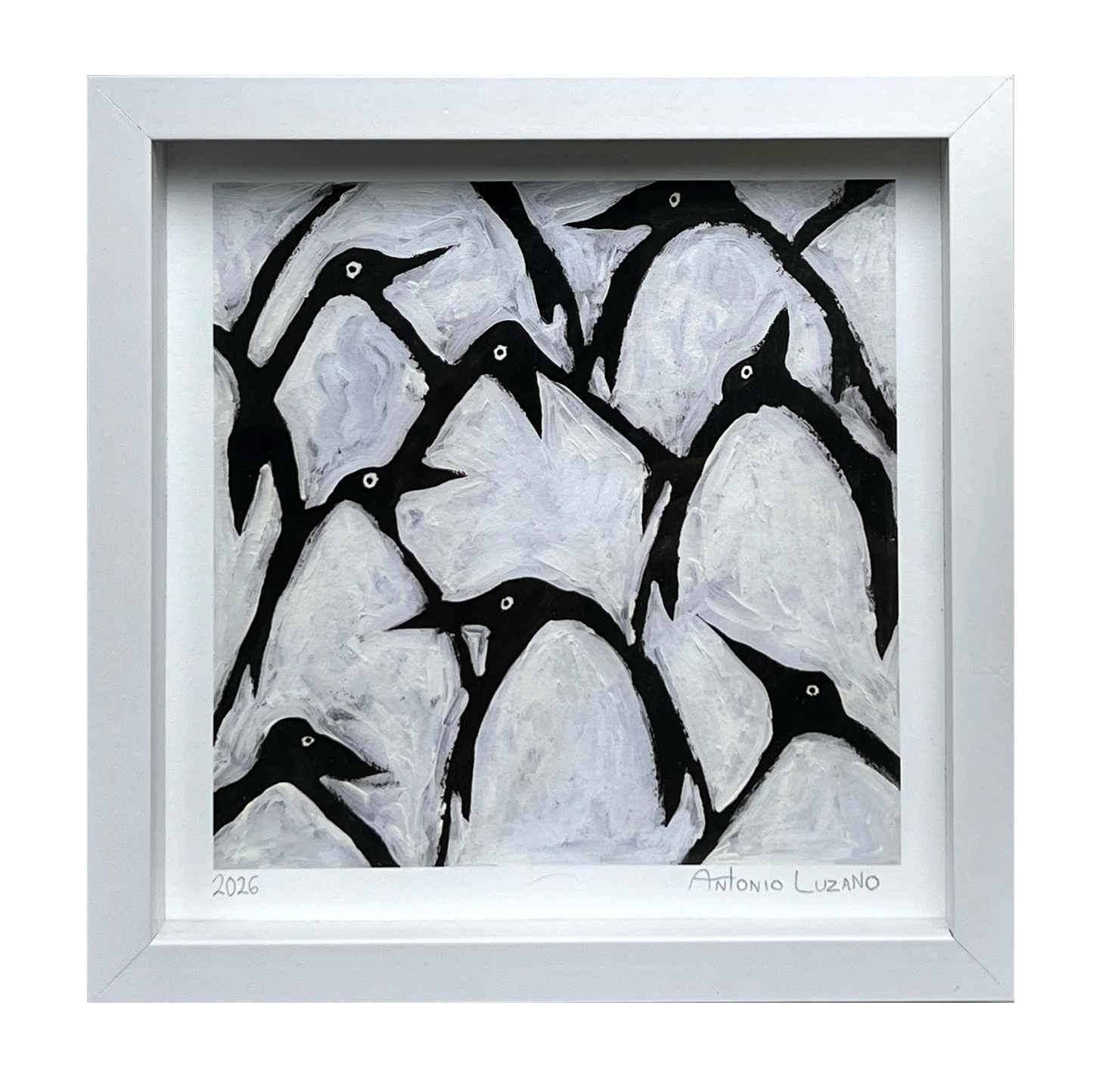 Many Penguins - 20x20cm