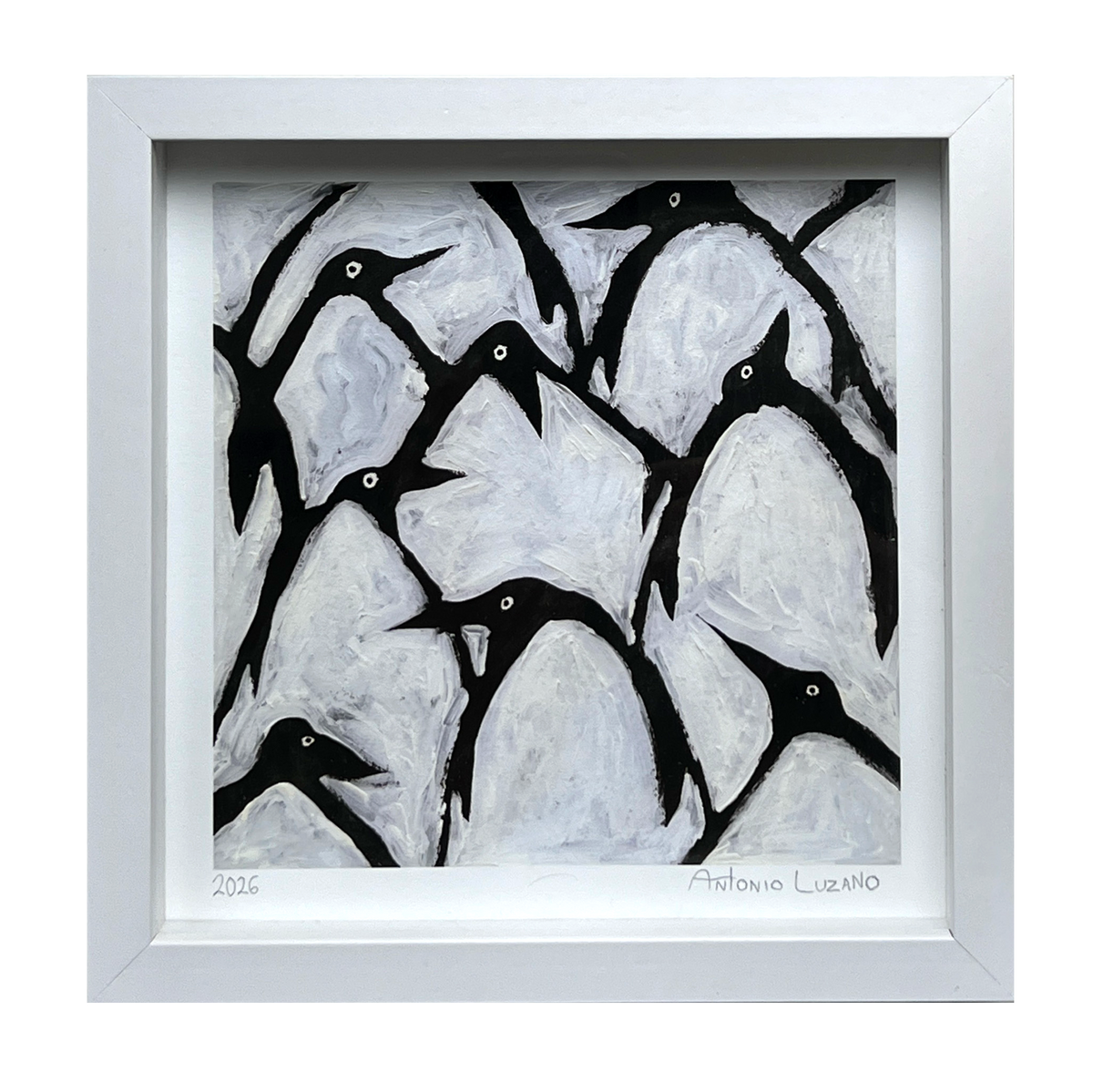 Many Penguins - 20x20cm