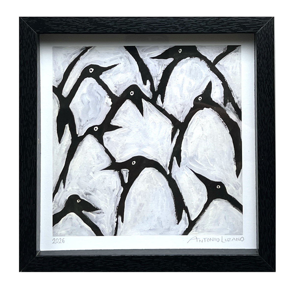 Many Penguins - 20x20cm