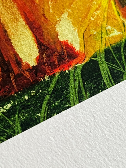 Hare on Grass – 30x40cm Limited Edition Print