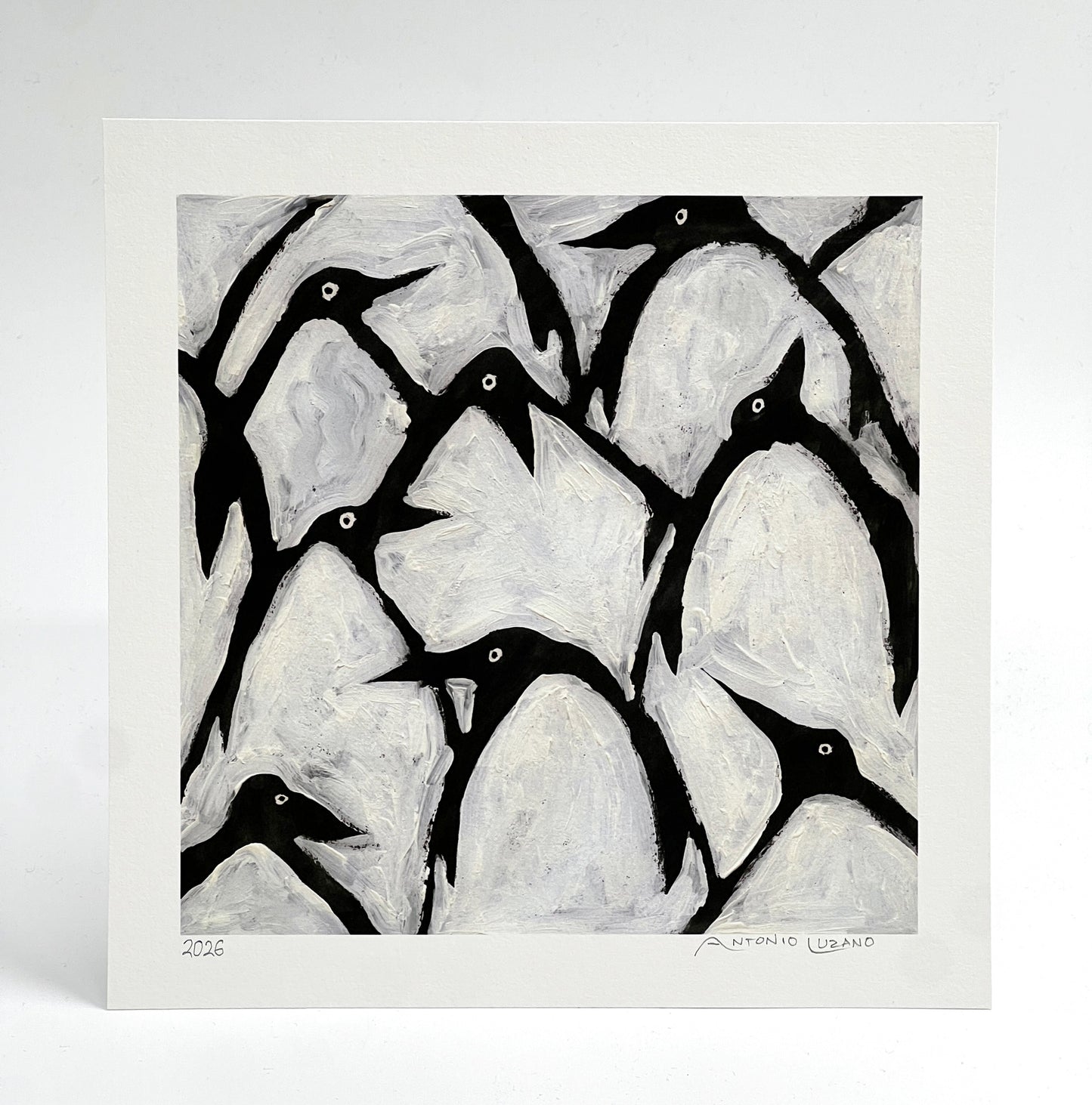 Many Penguins - 20x20cm