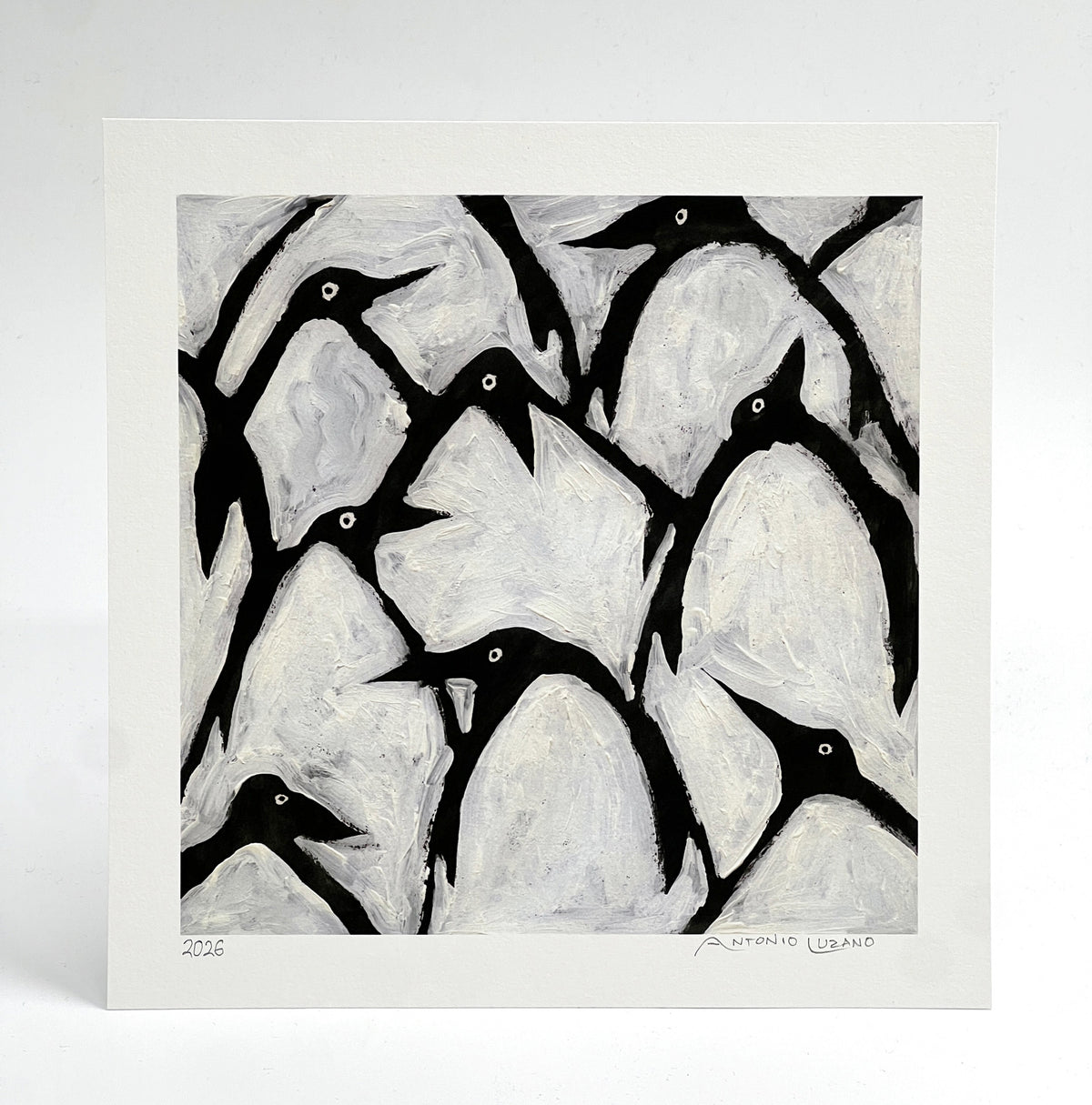 Many Penguins - 20x20cm