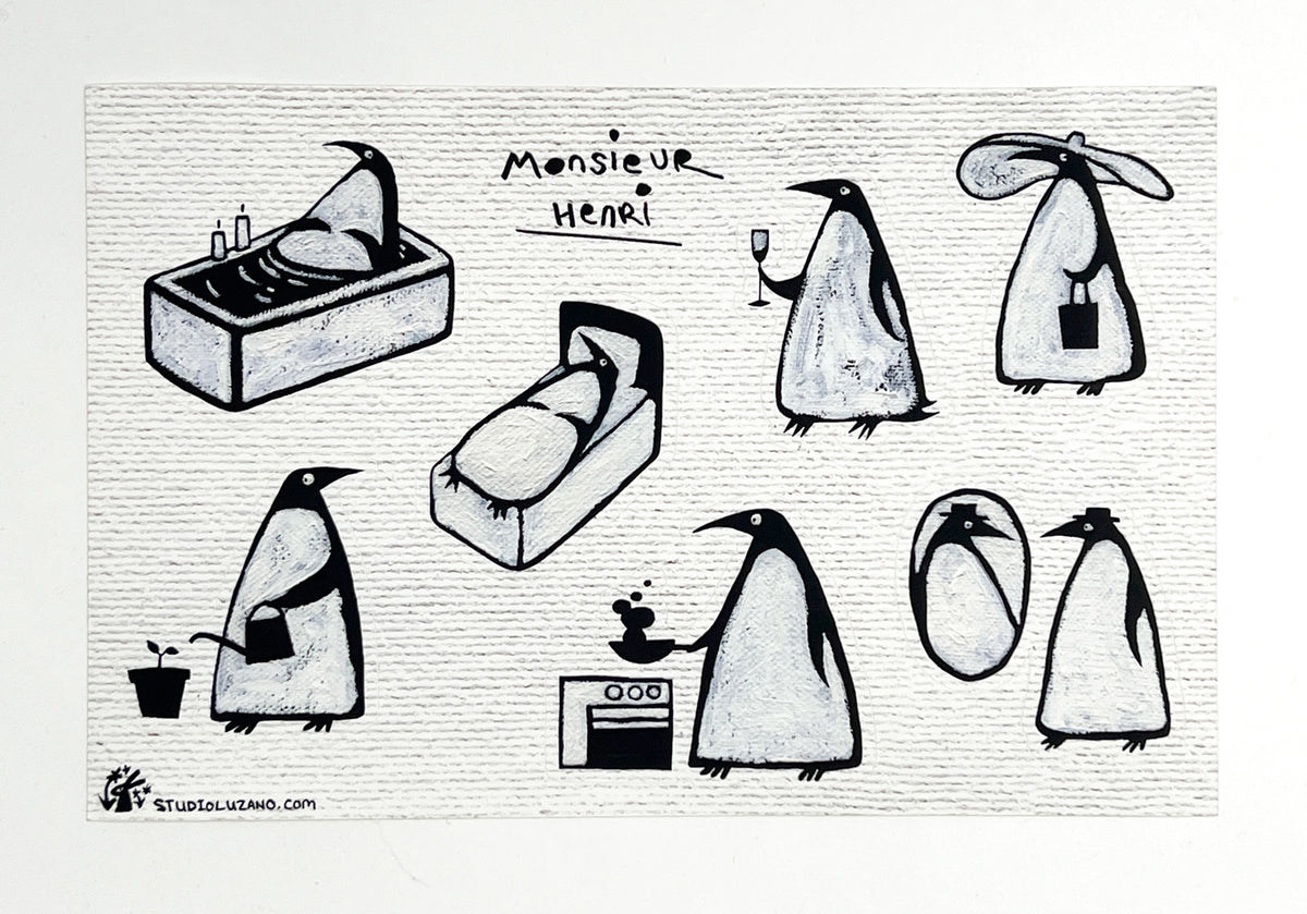 Monsieur Henri - Sticker Sheet
