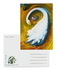 Pen and Cygnet Yellow - A6 Postcard