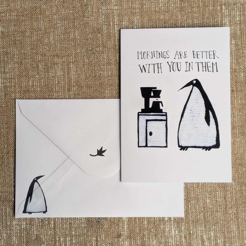 Monsieur Henri Greeting Card - Mornings Are Better With You in Them