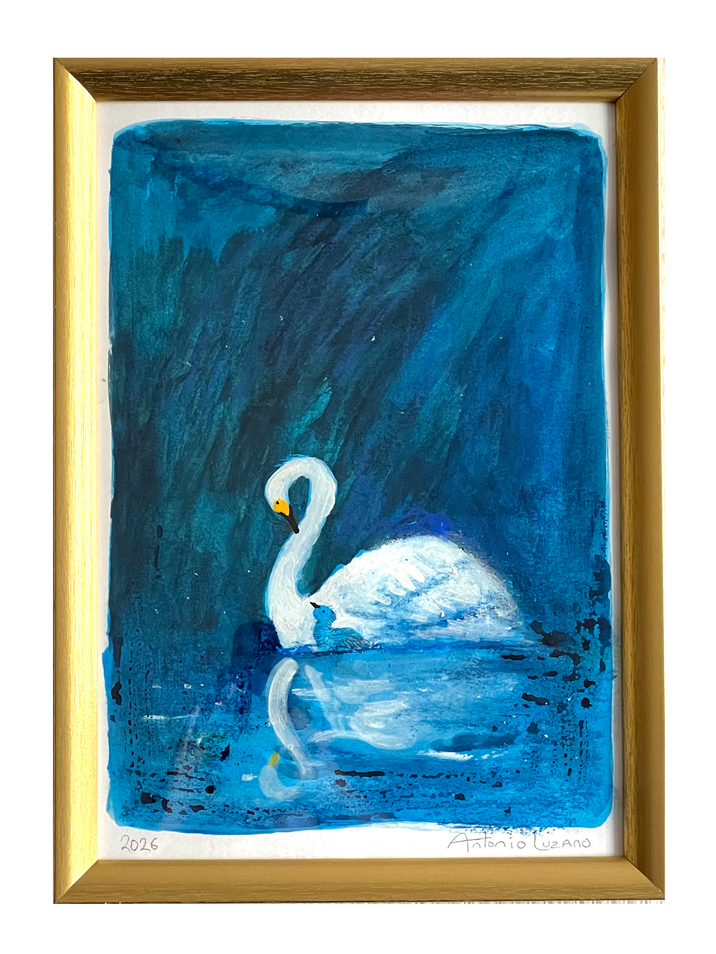 Pen & Cygnet (Original Painting)