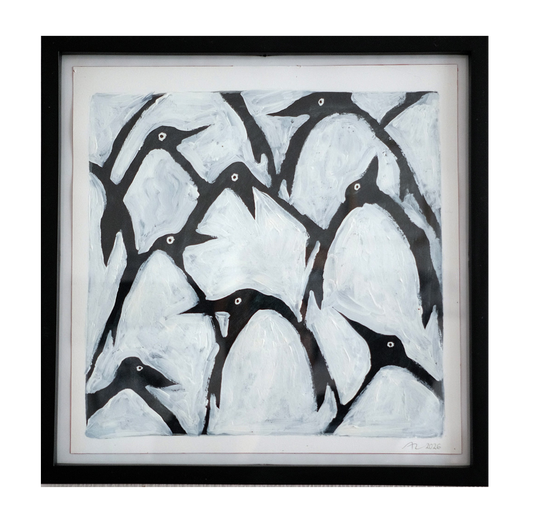 Many Penguins (Original Painting)